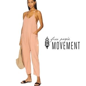 FP Movement Hot Shot Onsie Orange Cotton Blend Fabric Size Xs